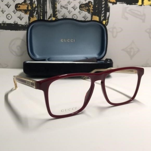 Gucci Burgundy Eyeglasses GG0561o 003 - Picture 5 of 12